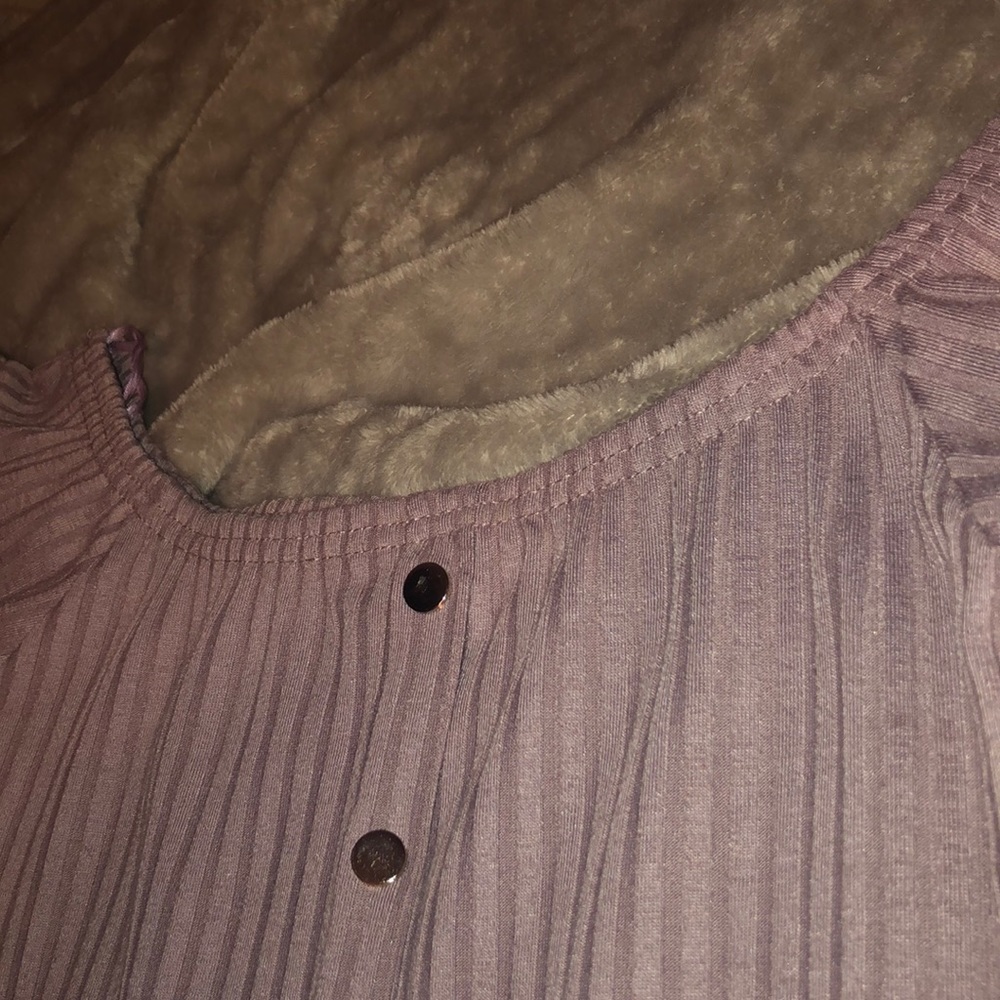 Purple button down dress